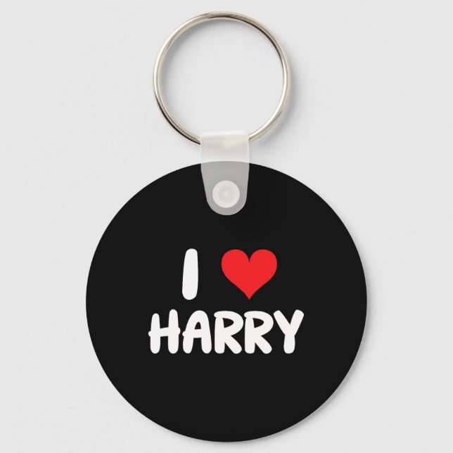 I Love Harry - Heart - Name  Nyckelring (Framsida)