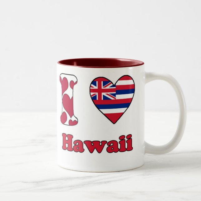 I love Hawaii Två-Tonad Mugg (Höger)