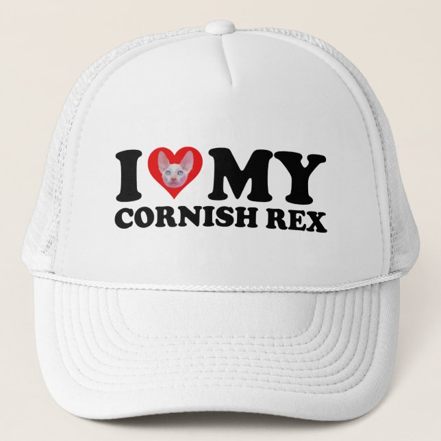 I Love (Heart) My Cornish Rex Keps (Framsida)