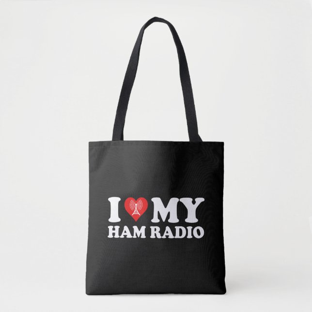 I Love (Heart) My Ham Radio Tygkasse (Framsida)