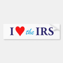 I Love Heart the IRS Bildekal