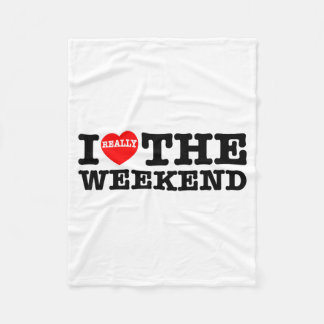 I Love Heart Weekend Funny Camping Couple Gifts Va Fleecefilt