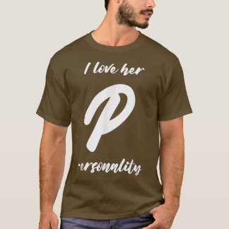I Love Her P I Love His D Couple Matching Adult Jo T Shirt