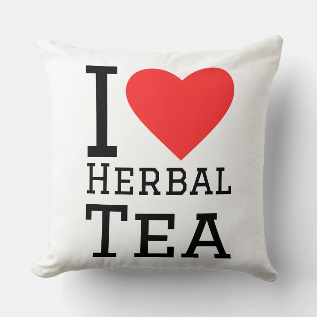 I love herbal tea kudde (Framsida)