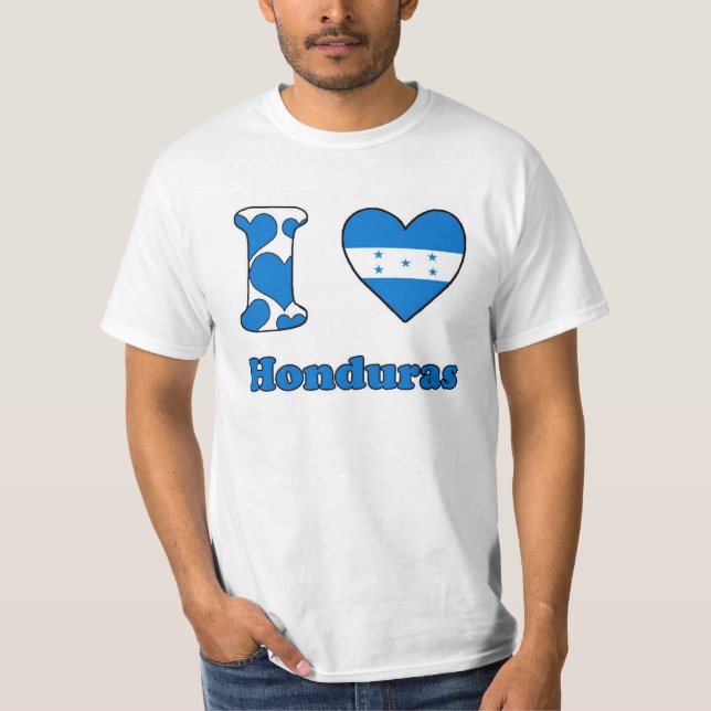I love Honduras T Shirt (Framsida)