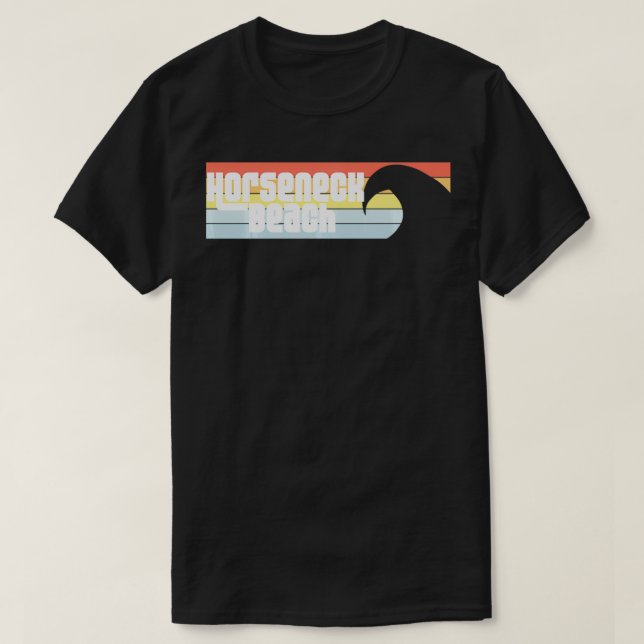 I Love Horseneck Beach Massachusetts MA Beach Wave T Shirt (Design framsida)