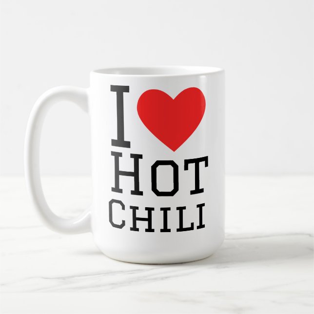 I love hot chili kaffemugg (Vänster)