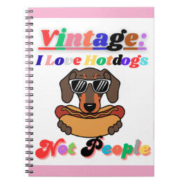 I Love Hotdogs,not People Anteckningsbok
