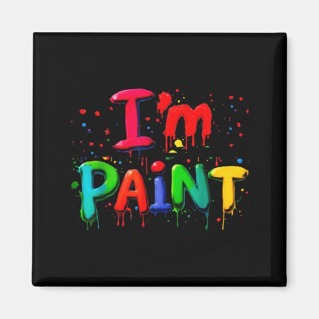 I Love I Like To Finger Paint Couple I'm Paint Val Magnet (Framsidan)