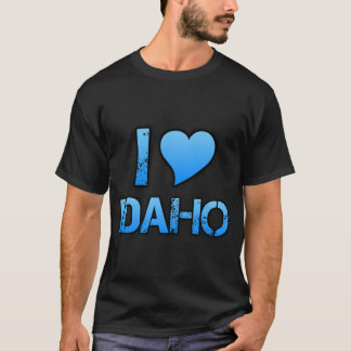 I Love Idaho Skate Style T Shirt