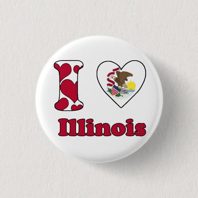I love Illinois Knapp (Framsida)