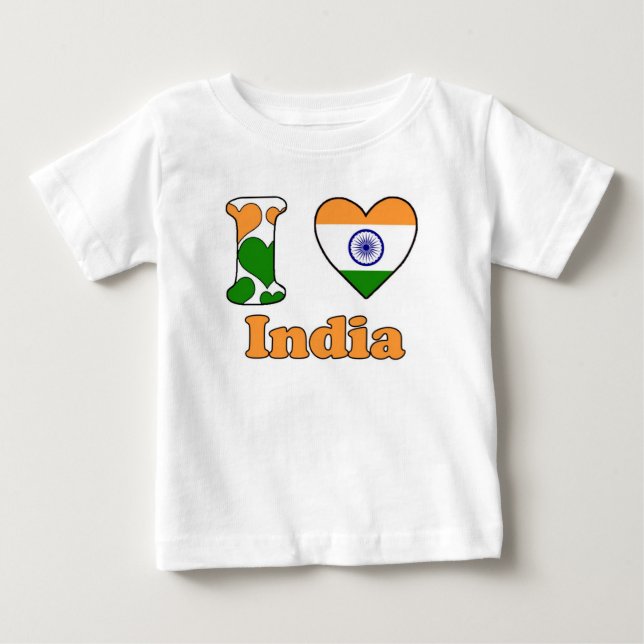 I love India Tee Shirt (Framsida)