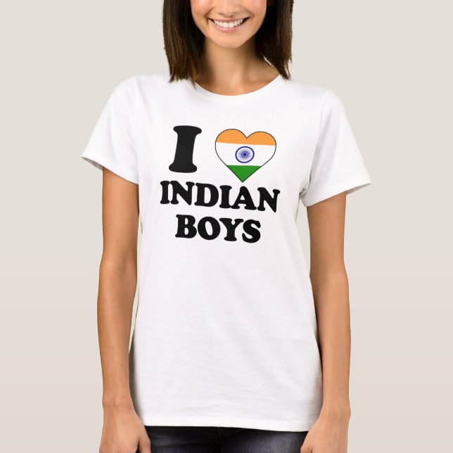 I love Indian Boys T-shirt (Framsida)