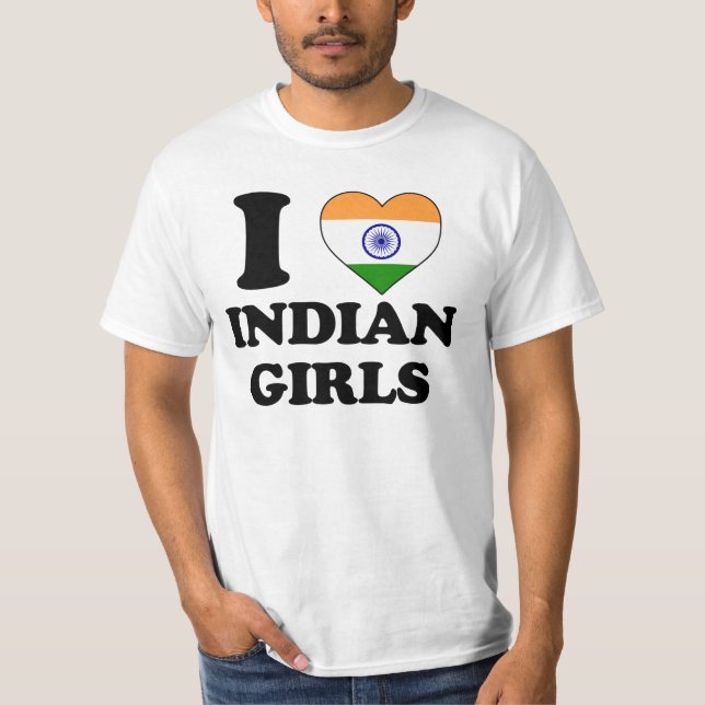 I love Indian Girls T-shirt (Framsida)