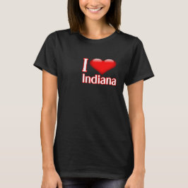 I Love Indiana T Shirt