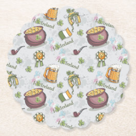 I Love Ireland St Patrick's Day Underlägg Papper