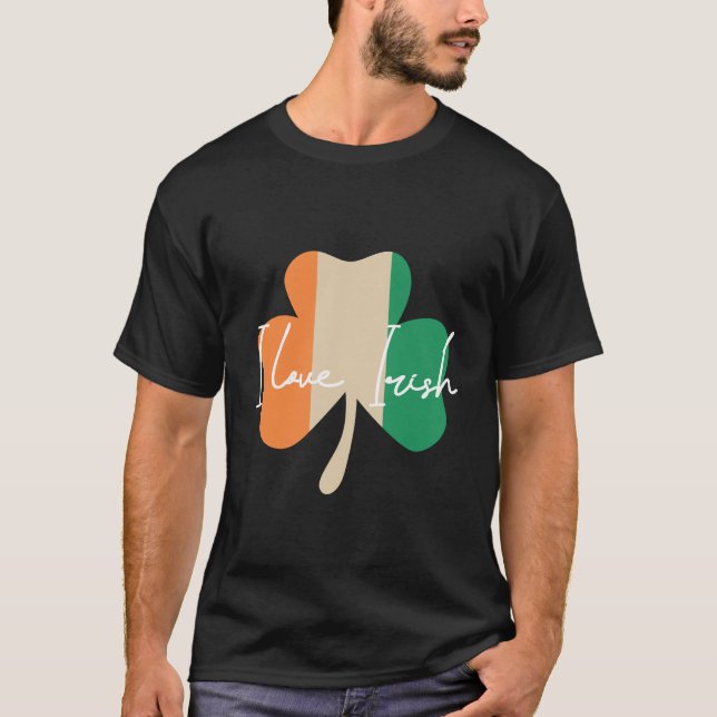 I love Irish! T Shirt (Framsida)