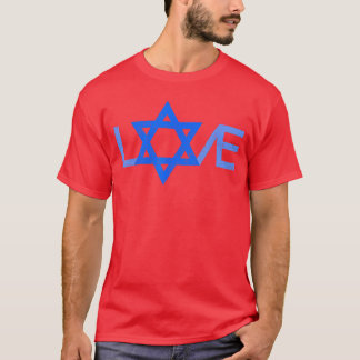I Love Israel Jewish Star of David Gift for Jew Fr T Shirt