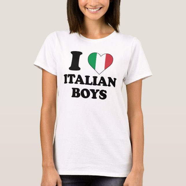 I love Italian Boys T-shirt (Framsida)