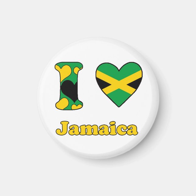 I love Jamaica Magnet (Framsidan)