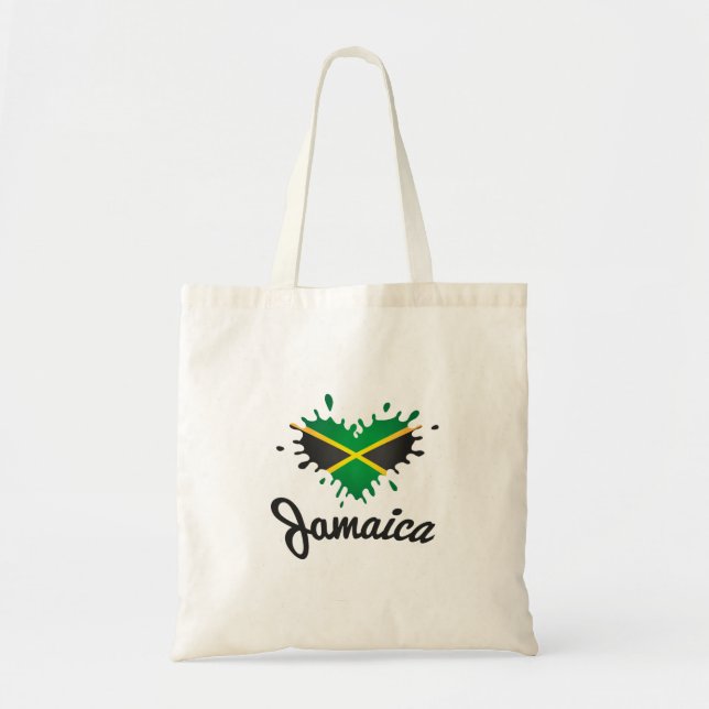 i love Jamaica - Proud Jamaicans - Tote bag Tygkasse (Framsidan)