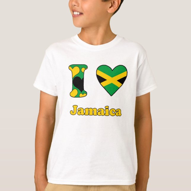 I love Jamaica Tee Shirt (Framsida)