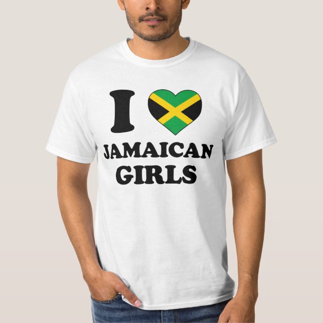 I love Jamaican Girls Tröja (Framsida)