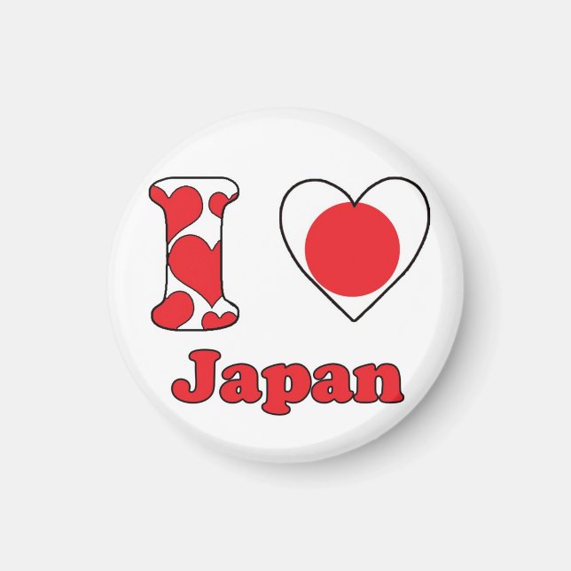 I love Japan magnet (Framsidan)