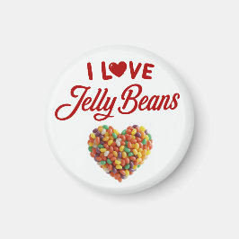I Love Jellybeans Magnet