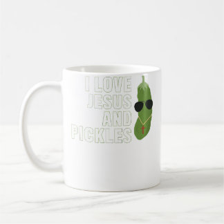 I Love Jesus And Pickles Christian Boys Girls Wome Kaffemugg