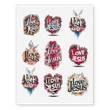 "I Love Jesus" Christian Art