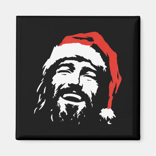 I Love Jesus Christmas Green  Magnet (Framsidan)