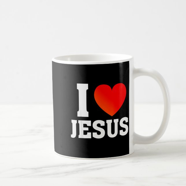I Love Jesus  Kaffemugg (Höger)