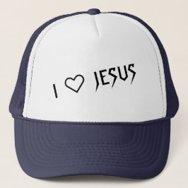 "I LOVE JESUS" TRUCKER HAT BY 303TATTOO KEPS