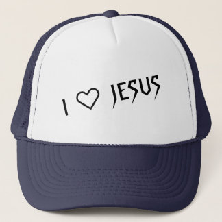 "I LOVE JESUS" TRUCKER HAT BY 303TATTOO KEPS
