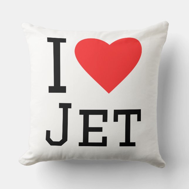 I love jet kudde (Framsida)