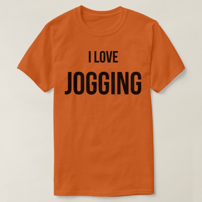 I Love Jogging 5 T Shirt (Design framsida)
