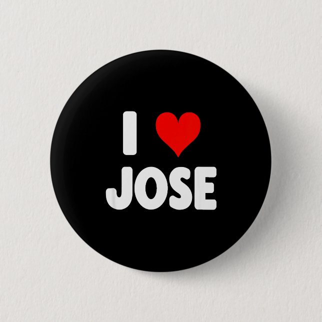 I Love Jose - Heart  Knapp (Framsida)