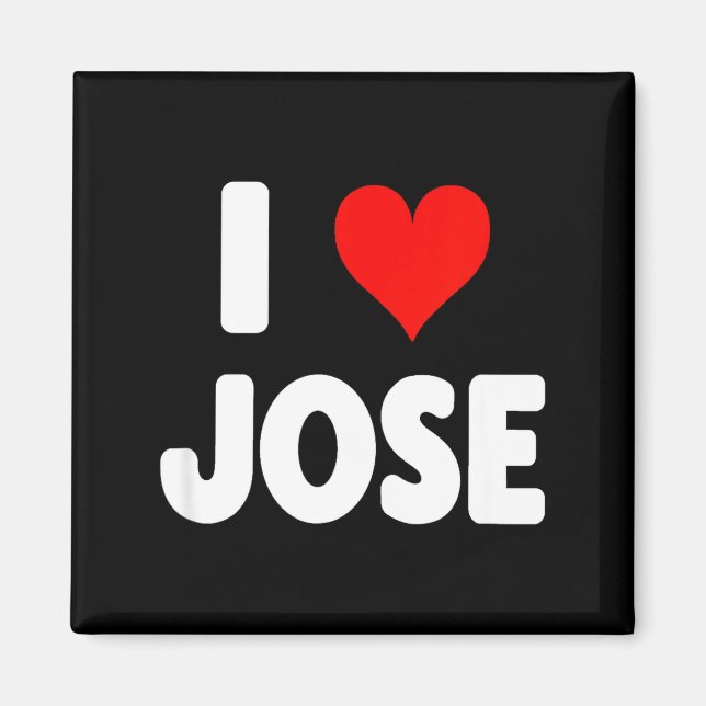 I Love Jose - Heart  Magnet (Framsidan)