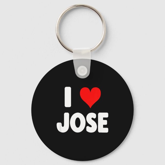 I Love Jose - Heart  Nyckelring (Framsida)