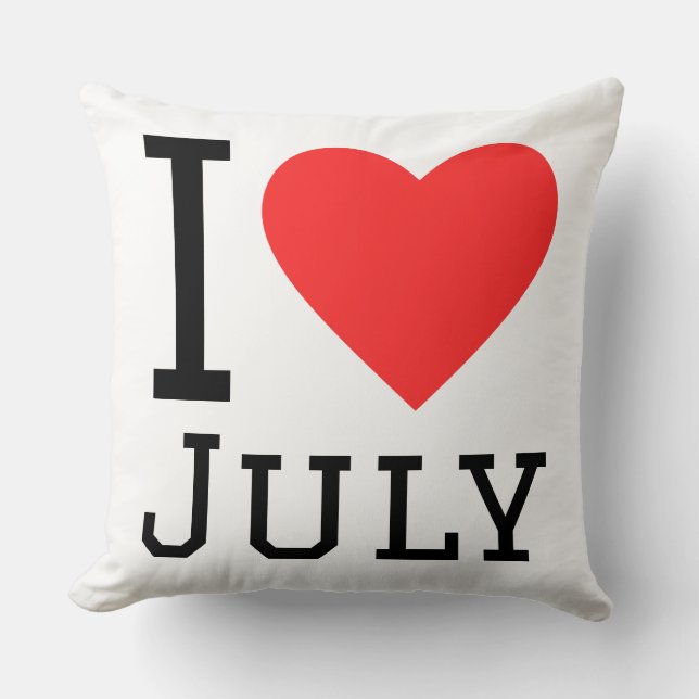 I love July Kudde (Framsida)