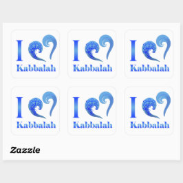 I love Kabbalah Rectangular Sticker Fyrkantigt Klistermärke