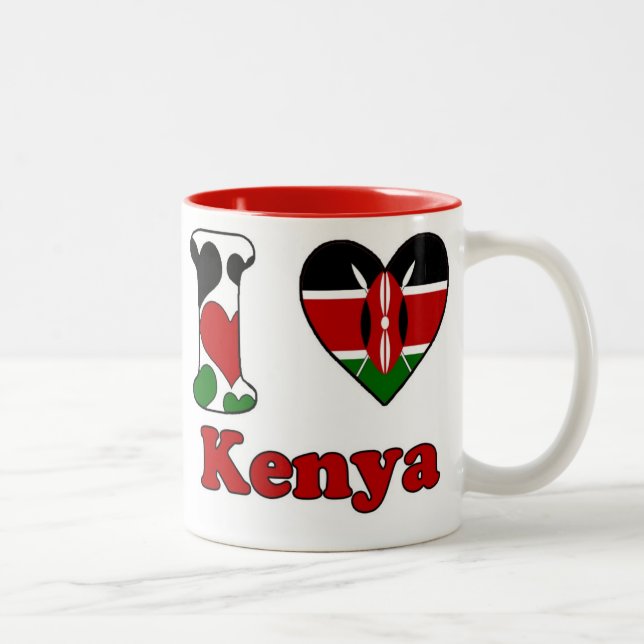 I love Kenya Två-Tonad Mugg (Höger)