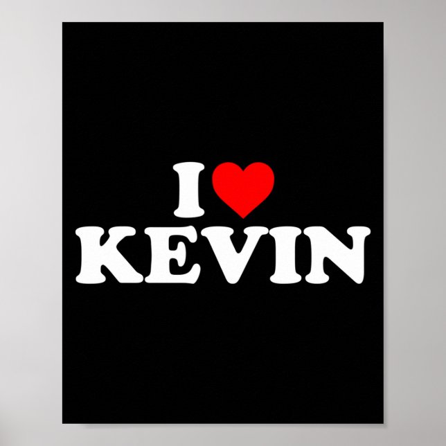I Love Kevin - Heart Long Sleeve  Poster (Framsidan)