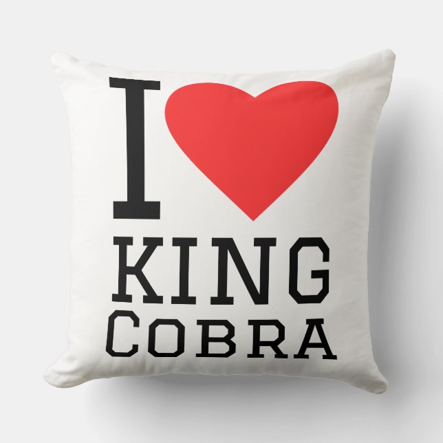 I love king cobra kudde (Framsida)