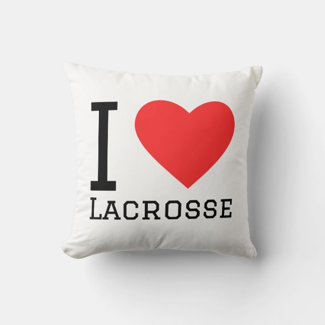 I love lacrosse kudde (Framsida)