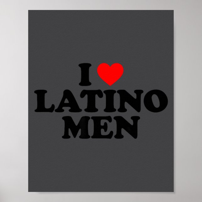I Love Latino Men  Poster (Framsidan)