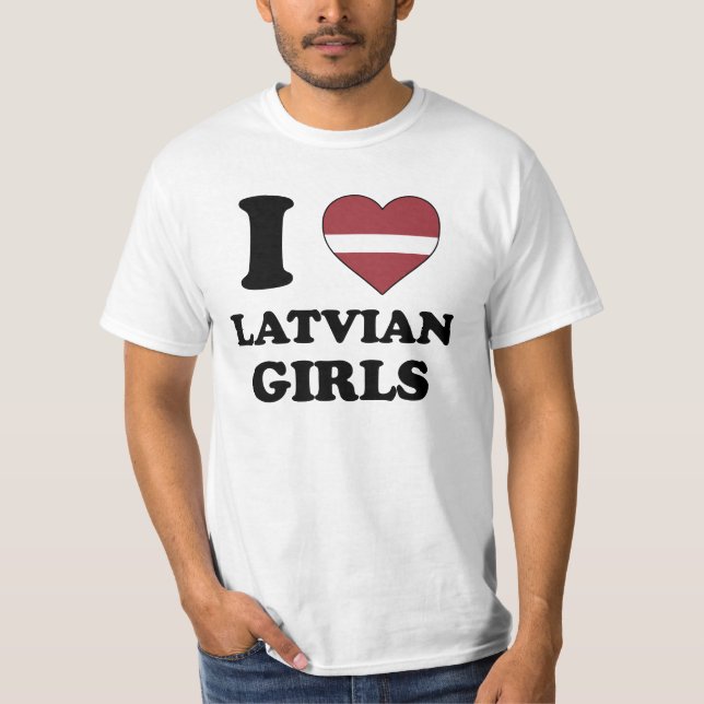 I love Latvian Girls Tee (Framsida)
