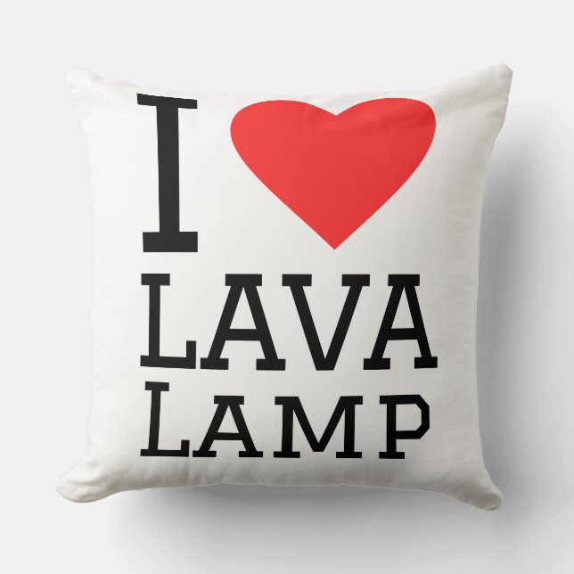 I love lava lamp kudde (Framsida)