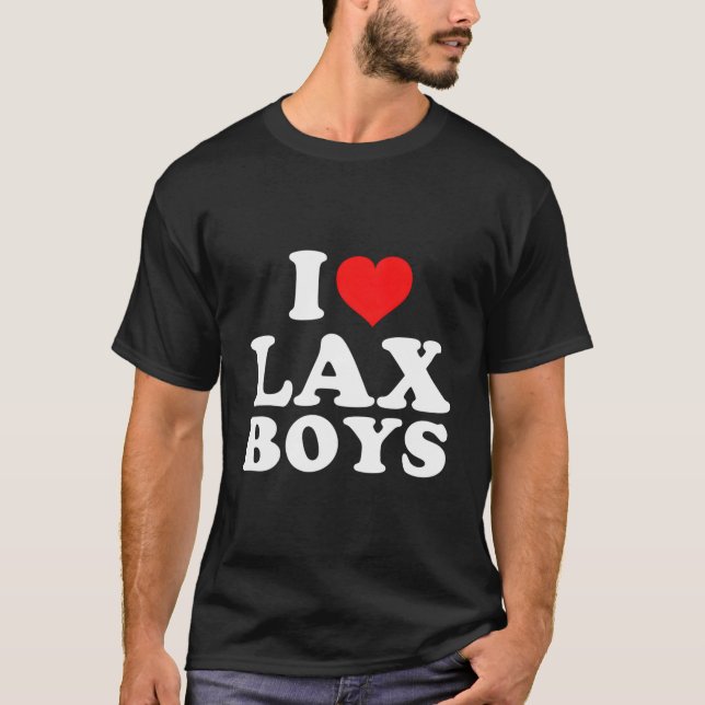 I Love Lax T Shirt (Framsida)